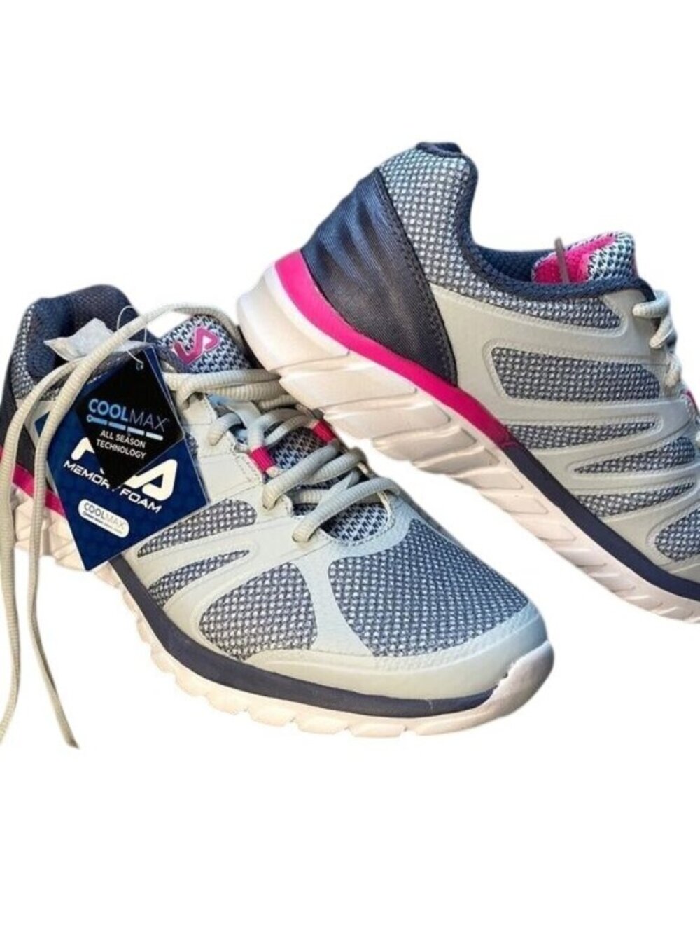 Fila Womens Memory Cryptonic 3 Athletic Sneakers Size 8.5 CoolMax Technology Blu